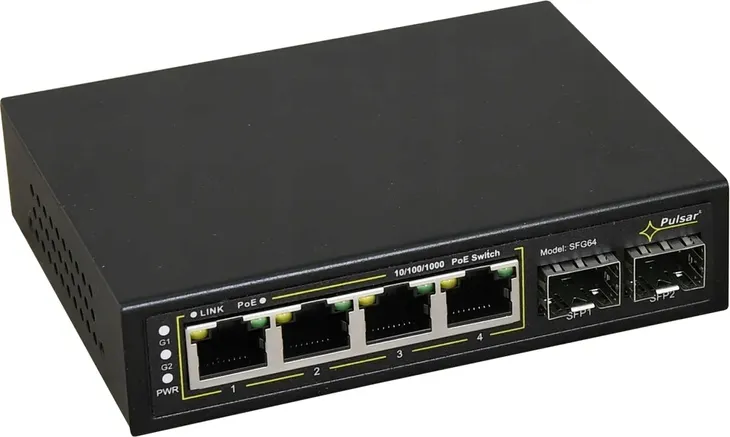 switch-poe-4-2sfp-pulsar-sfg64-stan-nowy-liczba-portow-6