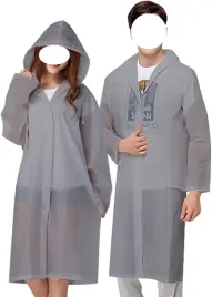 plaszcz-przeciwdeszczowy-peleryna-wodoodporna-oddychajaca-szara-2szt