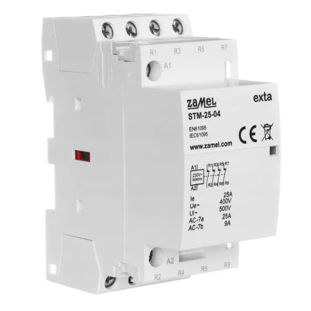 stycznik-modulowy-230v-25a-zamel-exta-stm-25-04-wysokosc-6-8-mm