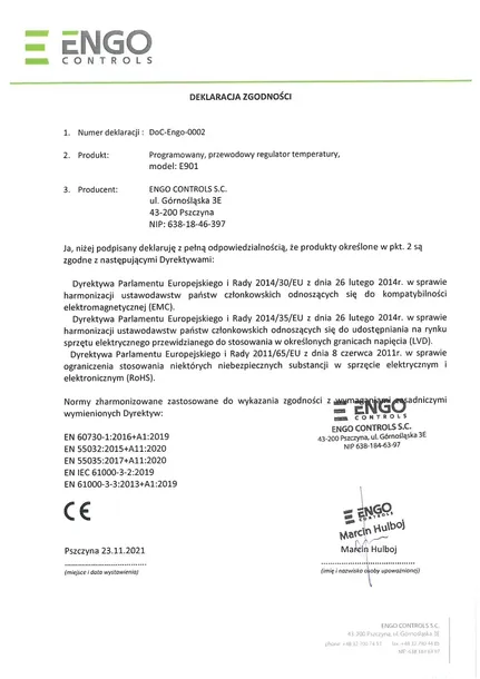 regulator-temperatury-programowany-elektroniczny-przewodowy-engo-stan-nowy-typ-pokojowy-regulator