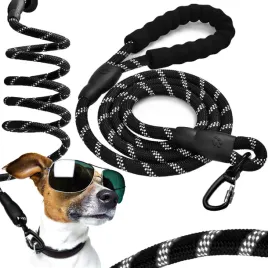 mocna-smycz-dla-psa-treningowa-odblaskowa-kobe-3m-czarna