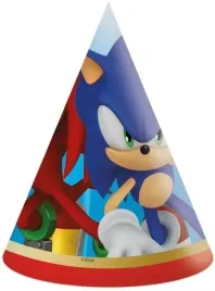 czapeczki-imprezowe-sonic-blyskawica-prezent-urodziny-6szt