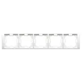 simon-basic-ramka-5-krotna-bmrc5-11-bialy