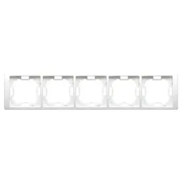 simon-basic-ramka-5-krotna-bmrc5-11-bialy