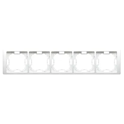 simon-basic-ramka-5-krotna-bmrc5-11-bialy