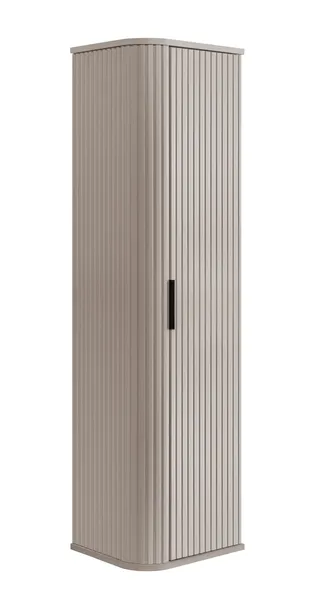 Szafka Łazienkowa Wisząca Słupek 139 cm RYFLOWANE Kaszmir Owalne fronty MDF