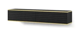 szafka-rtv-wabi-180-cm-wiszaca-frezowana-czarny-mat-zloty