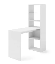 biurko-harmony-120-cm-komputerowe-z-regalem-polkami-bialy-mat