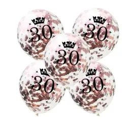 zestaw-balonow-balony-z-konfetti-rose-gold-30-urodziny-trzydziestka-5-szt