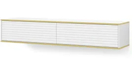 szafka-rtv-wabi-180-cm-wiszaca-frezowana-bialy-mat-obwoluta-zlota