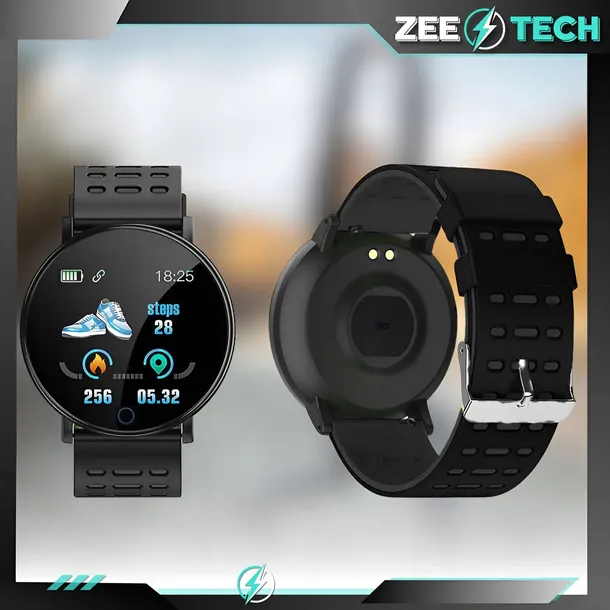 smartwatch-zegarek-opaska-sportowa-meska-damska-kroki-puls-powiadomienia-kolor-czarny