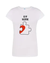 t-shirt-damski-bialy-be-my-valentine-roz-xl