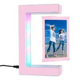ramka-rozowa-na-zdjecie-led-magnetyczna-lewitujaca-prezent-na-urodziny