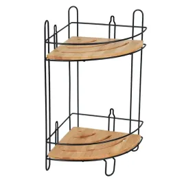 polka-lazienkowa-narozna-bambus-czarna-2-poziomy