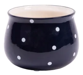 oslonka-ceramiczna-retro-granatowa-kropki-115-cm