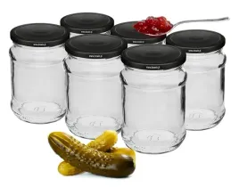 sloiki-na-przetwory-ogorki-z-czarnymi-zakretkami-6-sztuk-250ml