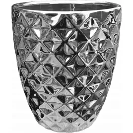 doniczka-oslonka-ceramiczna-srebrna-glamour-14-cm