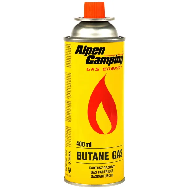 KARTUSZ GAZOWY GAZ NABÓJ GAZOWY DO PALNIKA 400ml ALPEN CAMPING