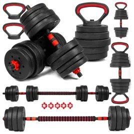 hantle-regulowane-2x15kg-sztanga-kettlebell-zestaw-hantli-6w1-gryfy-uchwyty