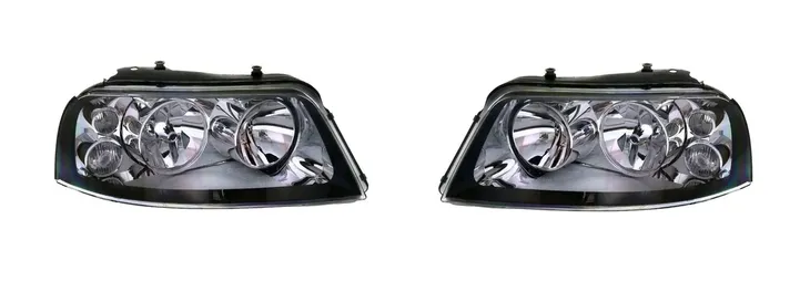 REFLEKTOR LAMPA PRZÓD VW SHARAN 01-10 CZARNA KPL