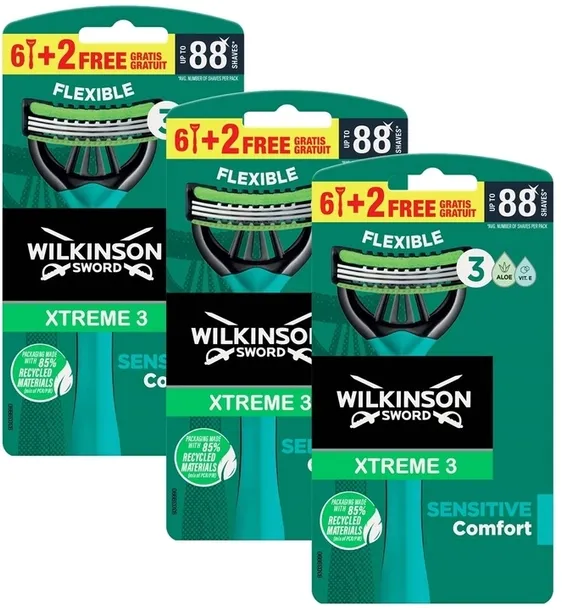 WILKINSON Xtreme 3 Comfort Sensitive 24x Maszynka do golenia