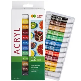 happy-color-farby-akrylowe-mix-kolorow-w-tubkach-metaliczne-zestaw-12x12ml