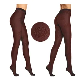 rajstopy-wzorzyste-damskie-40-den-w-kwiaty-burgund-siateczka-marilyn-5-xl