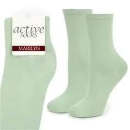 skarpetki-damskie-dlugie-bawelniane-polskie-mietowe-active-forte-58-marilyn