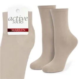 skarpetki-damskie-dlugie-bawelniane-polskie-bezowe-active-forte-58-marilyn