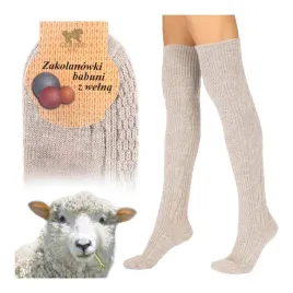 zakolanowki-damskie-bezowe-grube-cieple-welna-na-zime-babuni-cerber-39-42