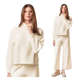 dres-damski-komplet-bezowy-golf-szerokie-nogawki-dzianinowy-lormar-s-m