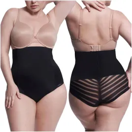 julimex-wysokie-wyszczuplajace-figi-damskie-wysoka-talia-141-czarne-2xl