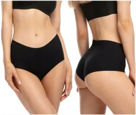 figi-damskie-czarne-bezszwowe-wysoki-stan-julimex-infinity-boyshorts-maxi-l