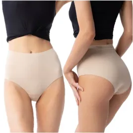 majtki-bezszwowe-z-wysokim-stanem-figi-damskie-modelujace-bezowe-s-julimex