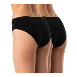 figi-damskie-majtki-bawelniane-2-pary-klasyczne-gladkie-lpn-132-key-xl