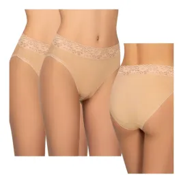 bawelniane-majtki-damskie-2pak-bezowe-wyzszy-stan-figi-gladkie-kleo-xxl
