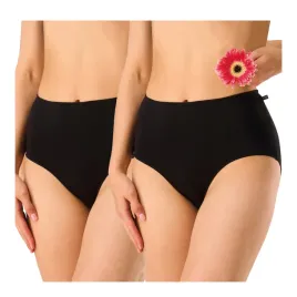 figi-damskie-bambusowe-2pack-zestaw-z-wysokim-stanem-czarne-maxi-key-2xl