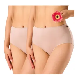 figi-damskie-bambusowe-2pack-zestaw-z-wysokim-stanem-bezowe-maxi-key-xl
