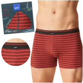bokserki-meskie-klasyczne-czerwone-bawelna-w-paski-mxh-321-key-xxl