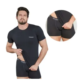 bielizna-meska-antracyt-tshirt-i-bokserki-z-bawelny-komplet-kappa-xl