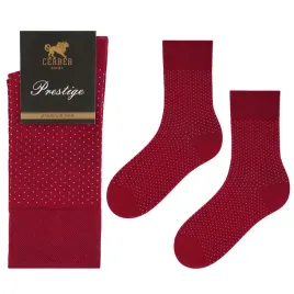 skarpety-meskie-bawelniane-w-kropki-eleganckie-prestige-cerber-45-47