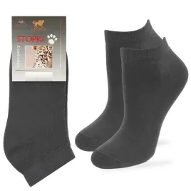 stopki-damskie-bawelniane-gladkie-lycra-polskie-0732-cerber-45-48-grafit