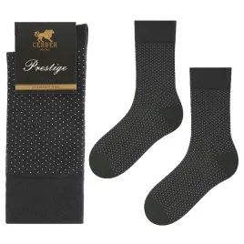 skarpety-meskie-bawelniane-w-kropki-eleganckie-prestige-cerber-42-44