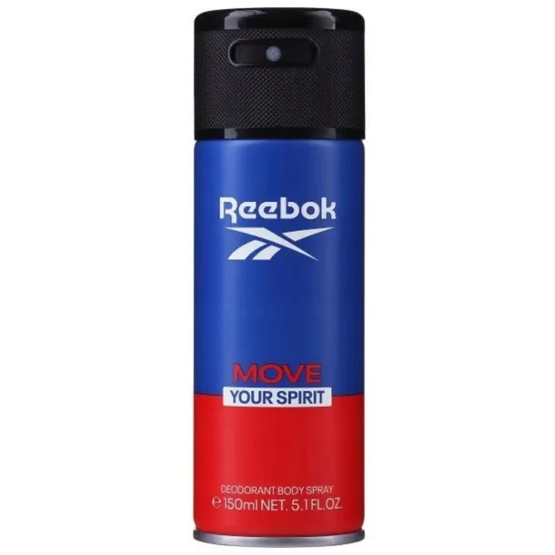 Reebok Move Your Spirit Męski Dezodorant Body Spray Energetyzujący 150ml