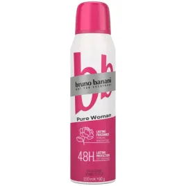 bruno-banani-pure-woman-antyperspirant-damski-48h-owocowo-kwiatowy-150ml