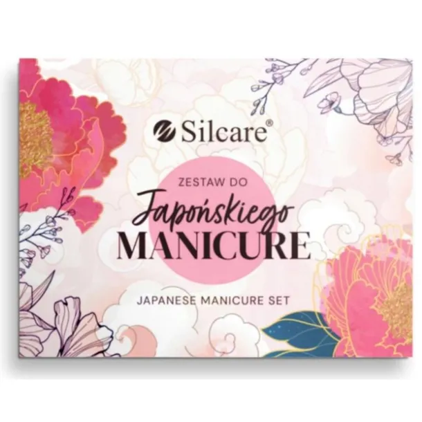 Silcare Japoński Manicure Zestaw 12 Elementów Do Pielęgnacji Paznokci Dłoni