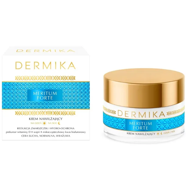 Dermika Meritum Forte Nawilżający Krem Do Twarzy Redukujący Zmarszczki 50ml