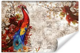 fototapeta-scienna-barwny-paw-abstrakcja-mur-mozaika-dekoracja-450x300