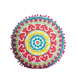 poduszka-consuela-z-kolorowym-kwiatowym-wzorem-i-pomponami-45cm-homla