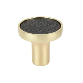 uchwyt-meblowy-galka-zlota-czarna-skora-25mm